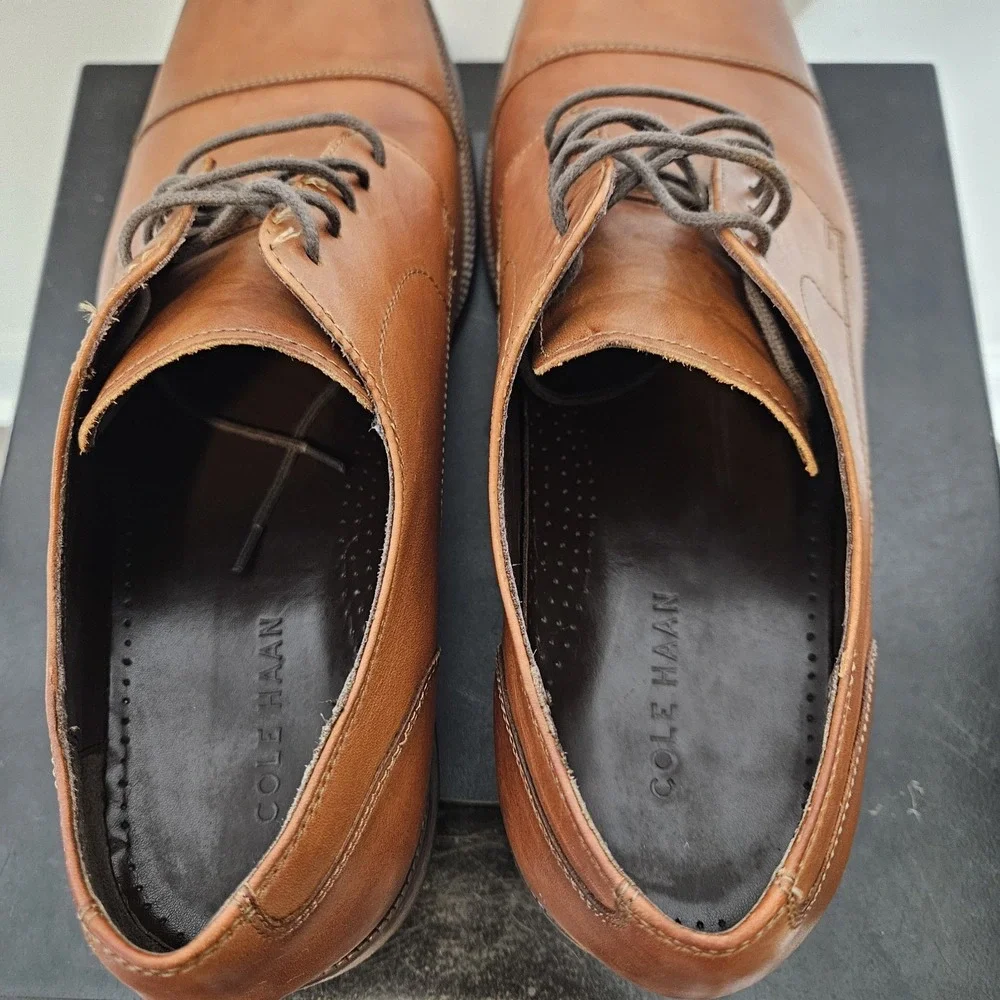 Cole Haan Benton Cap Oxford II C24120 British Brown Size 12 M